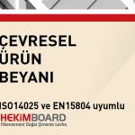 Les produits de fibre-ciment de Hekim Yapı ont reçu le document DEP